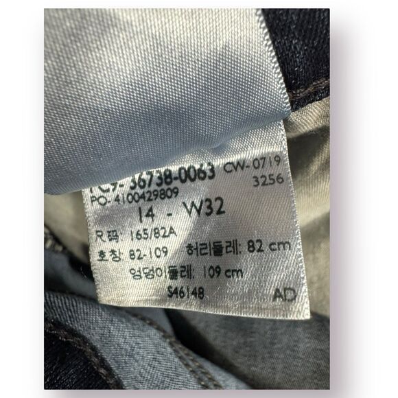 Signature by Levi Strauss Cuffed Jeans‎ Size 14 Modern Slim Cuffed 32” Waist - Picture 7 of 7